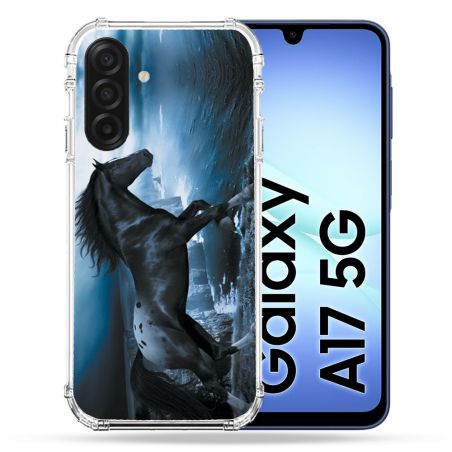 Coque Renforcée Pour Samsung Galaxy A17 5G Animal Cheval Noir