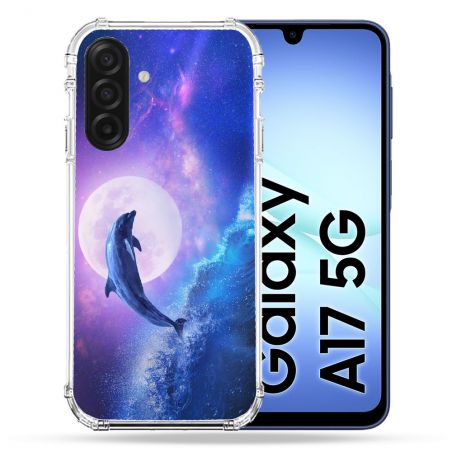 Coque Renforcée Pour Samsung Galaxy A17 5G Animal Dauphin Vague