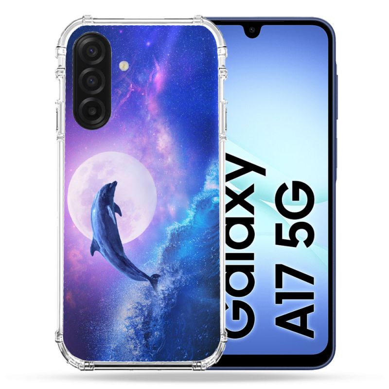 Coque Renforcée Pour Samsung Galaxy A17 5G Animal Dauphin Vague