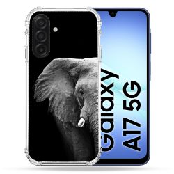 Coque Renforcée Pour Samsung Galaxy A17 5G Animal Elephant Noir