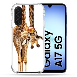 Coque Renforcée Pour Samsung Galaxy A17 5G Animal Girafe Blanche