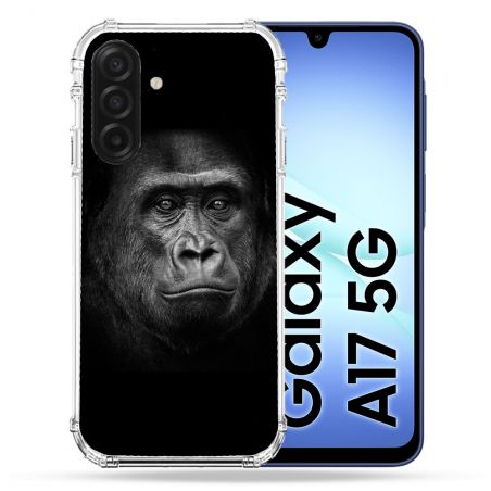 Coque Renforcée Pour Samsung Galaxy A17 5G Animal Gorille Noir