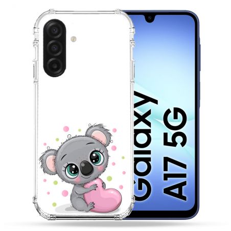 Coque Renforcée Pour Samsung Galaxy A17 5G Animal Koala Cœur