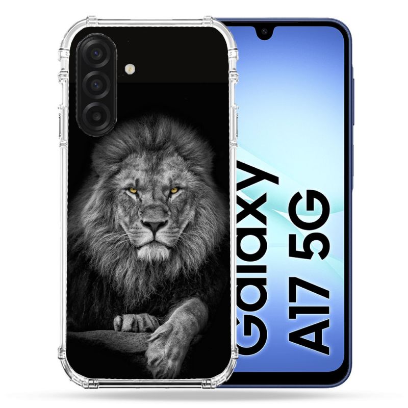 Coque Renforcée Pour Samsung Galaxy A17 5G Animal Lion Majestueux