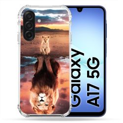 Coque Renforcée Pour Samsung Galaxy A17 5G Animal Lion Reflet