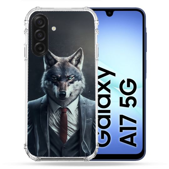 Coque Renforcée Pour Samsung Galaxy A17 5G Animal Loup Business