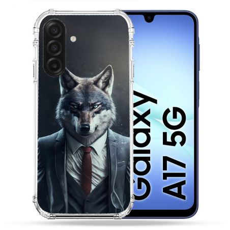 Coque Renforcée Pour Samsung Galaxy A17 5G Animal Loup Business