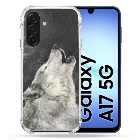 Coque Renforcée Pour Samsung Galaxy A17 5G Animal Loup Hurlement