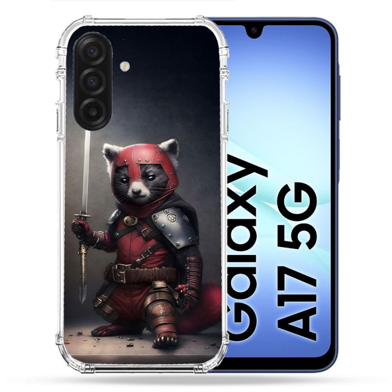 Coque Renforcée Pour Samsung Galaxy A17 5G Animal Raton Samouraï