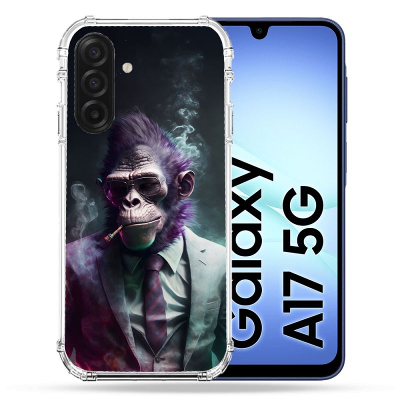 Coque Renforcée Pour Samsung Galaxy A17 5G Animal Singe Business