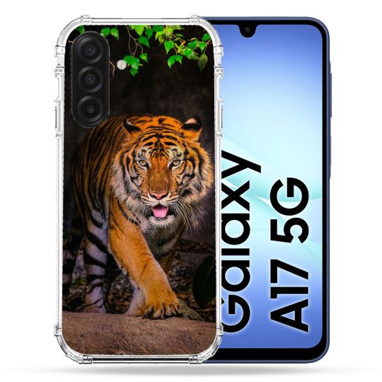 Coque Renforcée Pour Samsung Galaxy A17 5G Animal Tigre Jungle