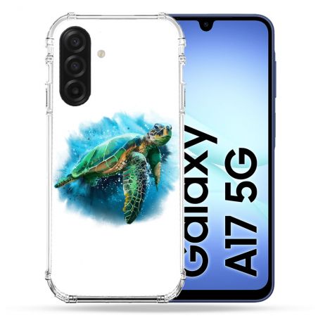 Coque Renforcée Pour Samsung Galaxy A17 5G Animal Tortue Blanche multicolore