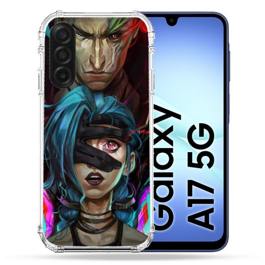 Coque Renforcée Pour Samsung Galaxy A17 5G Arcane Jinx Bleu