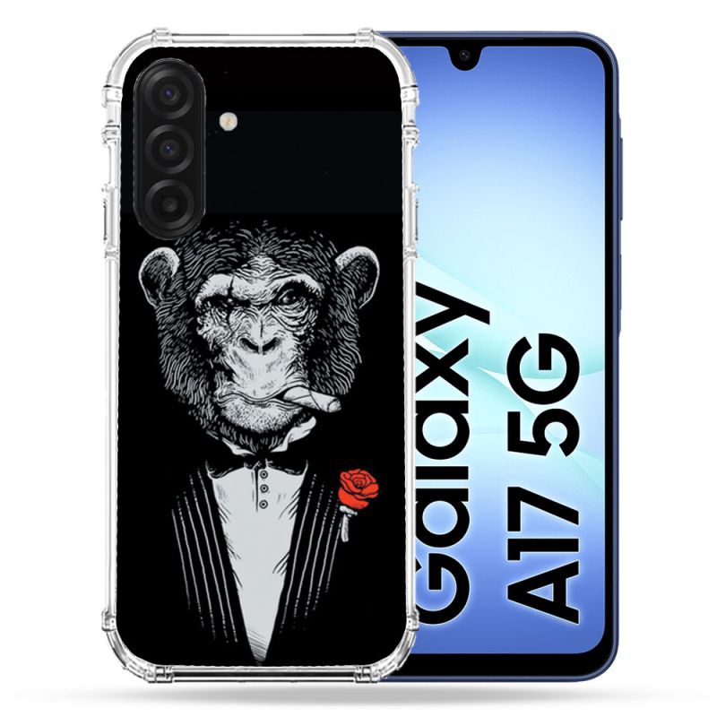 Coque Renforcée Pour Samsung Galaxy A17 5G Decale Singe Mafia