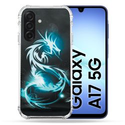 Coque Renforcée Pour Samsung Galaxy A17 5G Fantastique Dragon Bleu