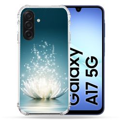 Coque Renforcée Pour Samsung Galaxy A17 5G Fleur Lotus Blanc