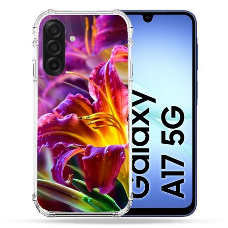 Coque Renforcée Pour Samsung Galaxy A17 5G Fleur Lys Color