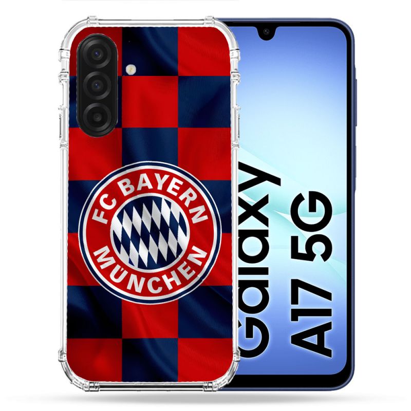 Coque Renforcée Pour Samsung Galaxy A17 5G Foot Bayern Munich Carreaux