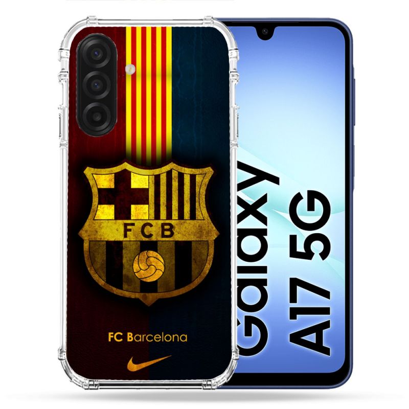 Coque Renforcée Pour Samsung Galaxy A17 5G Foot FC Barcelone Vintage