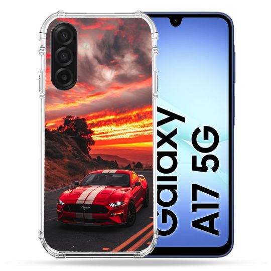 Coque Renforcée Pour Samsung Galaxy A17 5G Ford Mustang GT500 Rouge