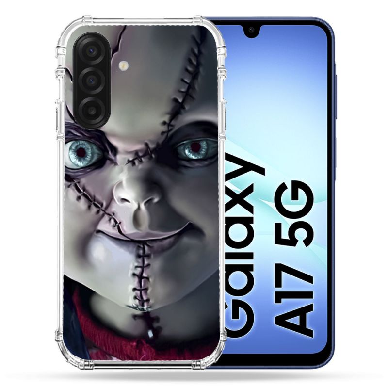 Coque Renforcée Pour Samsung Galaxy A17 5G Horreur Chucky Cicatrice