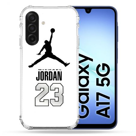Coque Renforcée Pour Samsung Galaxy A17 5G Jordan 23 Blanc