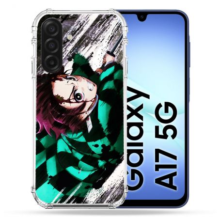 Coque Renforcée Pour Samsung Galaxy A17 5G Manga Demon Slayer Tanjiro