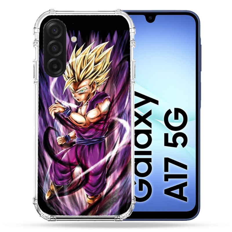 Coque Renforcée Pour Samsung Galaxy A17 5G Manga Dragon Ball Sangohan Violet