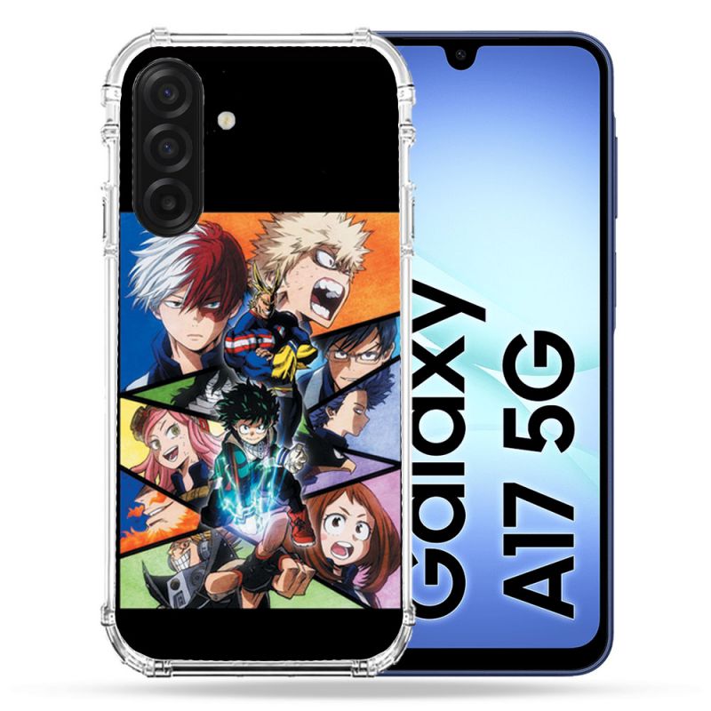 Coque Renforcée Pour Samsung Galaxy A17 5G Manga My Hero Academia Noir