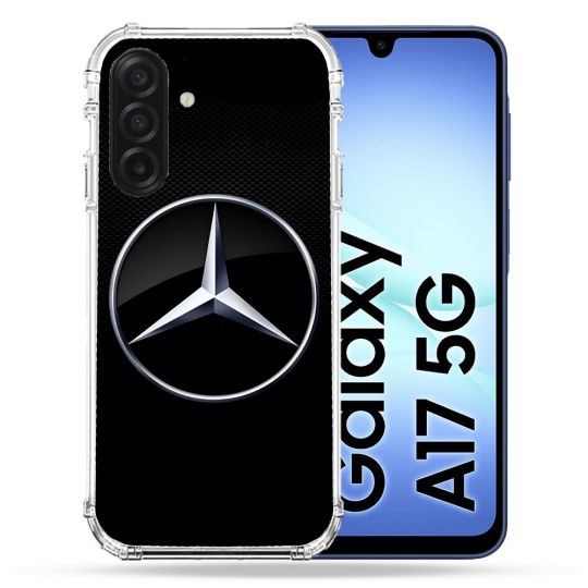Coque Renforcée Pour Samsung Galaxy A17 5G Mercedes Carbone