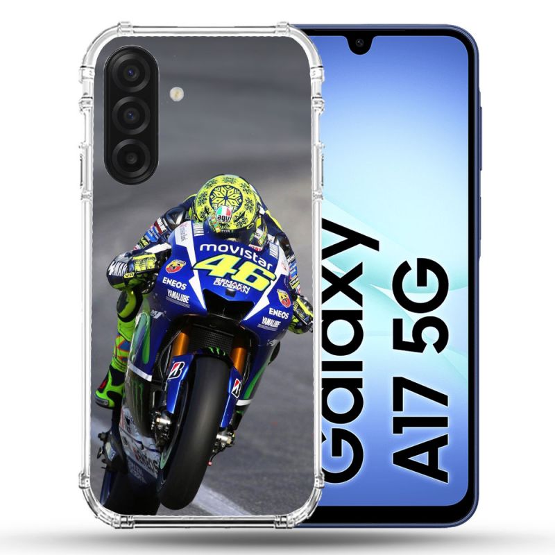 Coque Renforcée Pour Samsung Galaxy A17 5G Moto Course GP Wheeling 46
