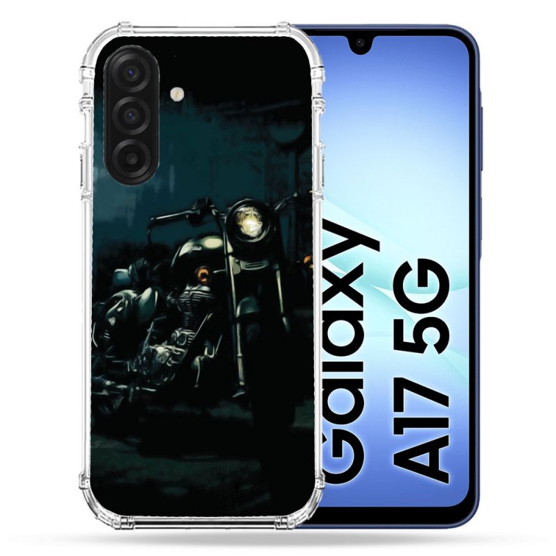 Coque Renforcée Pour Samsung Galaxy A17 5G Moto Harley Vintage
