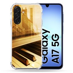 Coque Renforcée Pour Samsung Galaxy A17 5G Musique Piano Retro