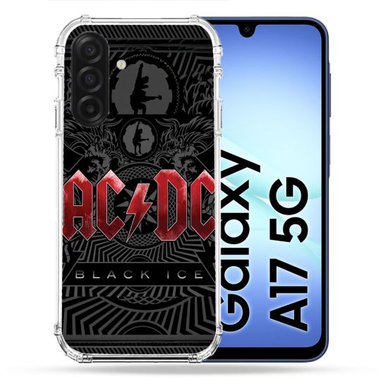 Coque Renforcée Pour Samsung Galaxy A17 5G Musique Rock ACDC Rouge