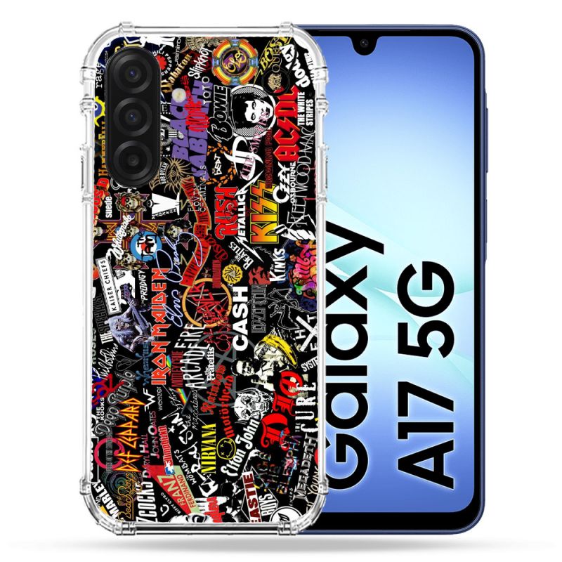Coque Renforcée Pour Samsung Galaxy A17 5G Musique Rock Groupe