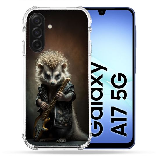 Coque Renforcée Pour Samsung Galaxy A17 5G Musique Rock Herisson