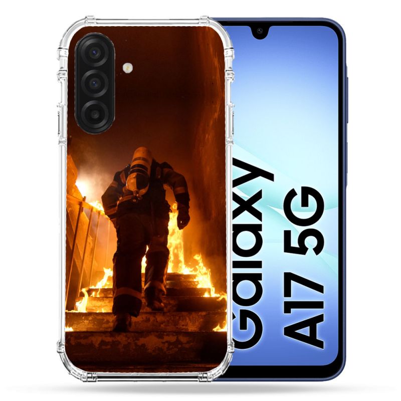 Coque Renforcée Pour Samsung Galaxy A17 5G Pompier Escalier