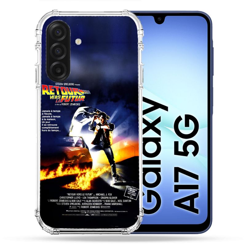 Coque Renforcée Pour Samsung Galaxy A17 5G Retour Vers Le Futur Affiche