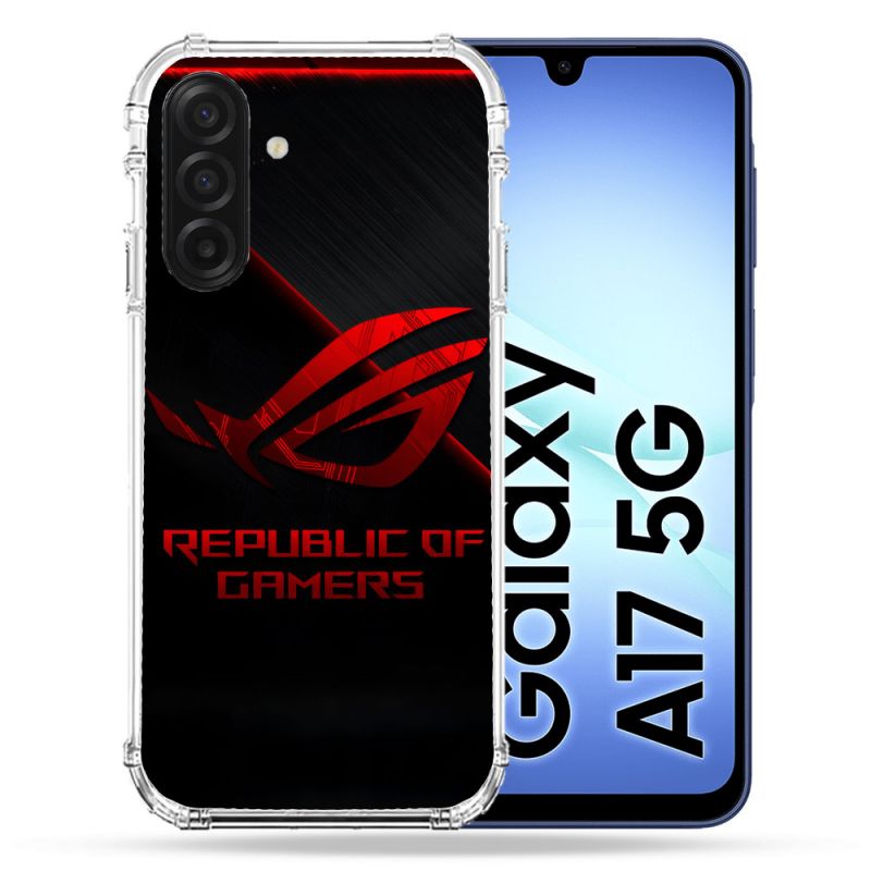 Coque Renforcée Pour Samsung Galaxy A17 5G ROG Rouge