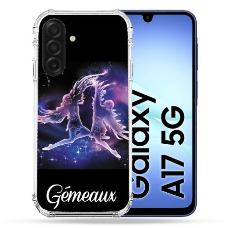 Coque Renforcée Pour Samsung Galaxy A17 5G Signe Zodiaque 2 Gémeaux