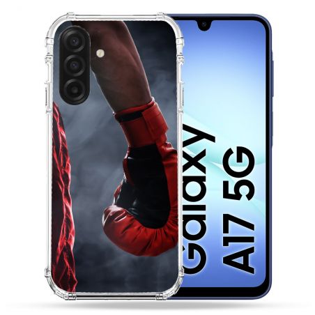 Coque Renforcée Pour Samsung Galaxy A17 5G Sport Boxe Gant Rouge