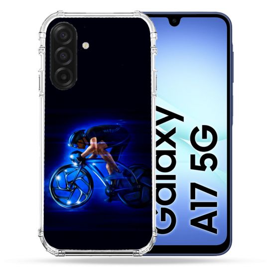 Coque Renforcée Pour Samsung Galaxy A17 5G Sport Cyclisme Bleu