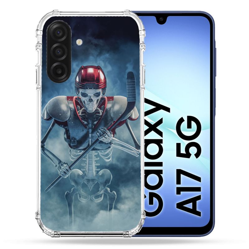 Coque Renforcée Pour Samsung Galaxy A17 5G Sport Hockey Squelette