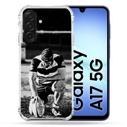 Coque Renforcée Pour Samsung Galaxy A17 5G Sport Rugby Noir Blanc