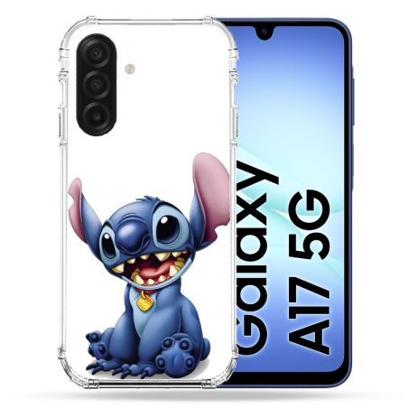 Coque Renforcée Pour Samsung Galaxy A17 5G Stitch Blanc