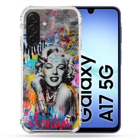 Coque Renforcée Pour Samsung Galaxy A17 5G Street Art Maryline Monroe