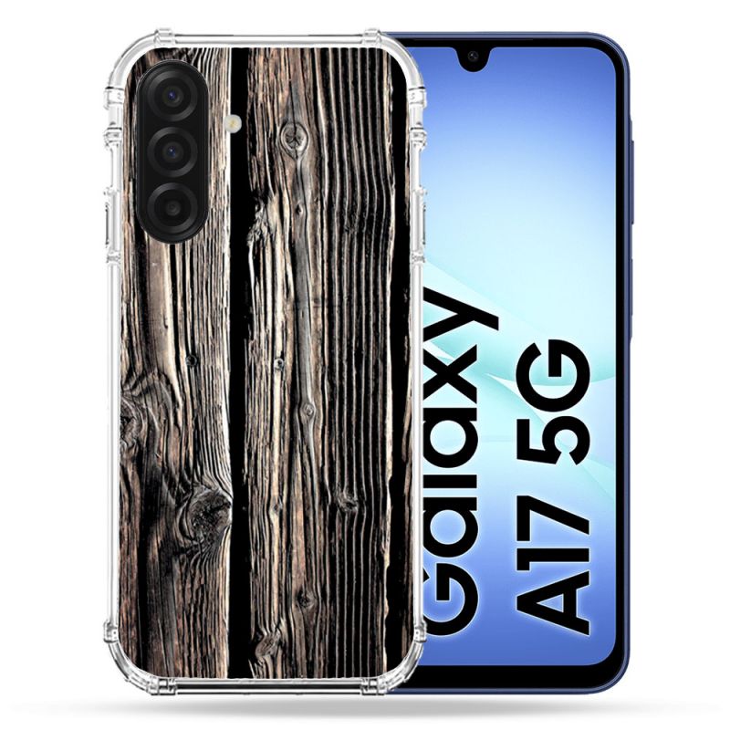 Coque Renforcée Pour Samsung Galaxy A17 5G Texture Bois