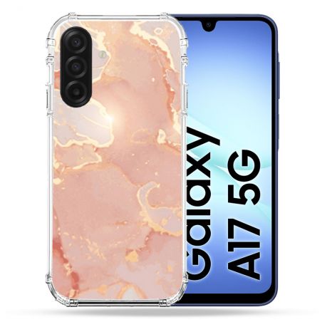 Coque Renforcée Pour Samsung Galaxy A17 5G Texture Marbre Rose