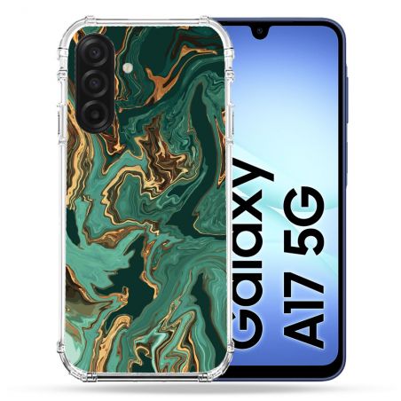 Coque Renforcée Pour Samsung Galaxy A17 5G Texture Marbre Vert