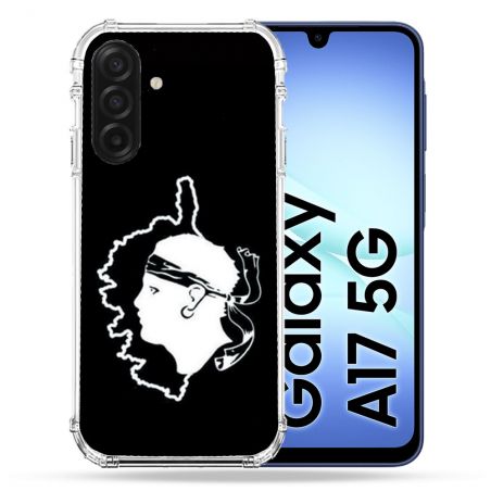 Coque Renforcée Pour Samsung Galaxy A17 5G Voyage Corse Noir